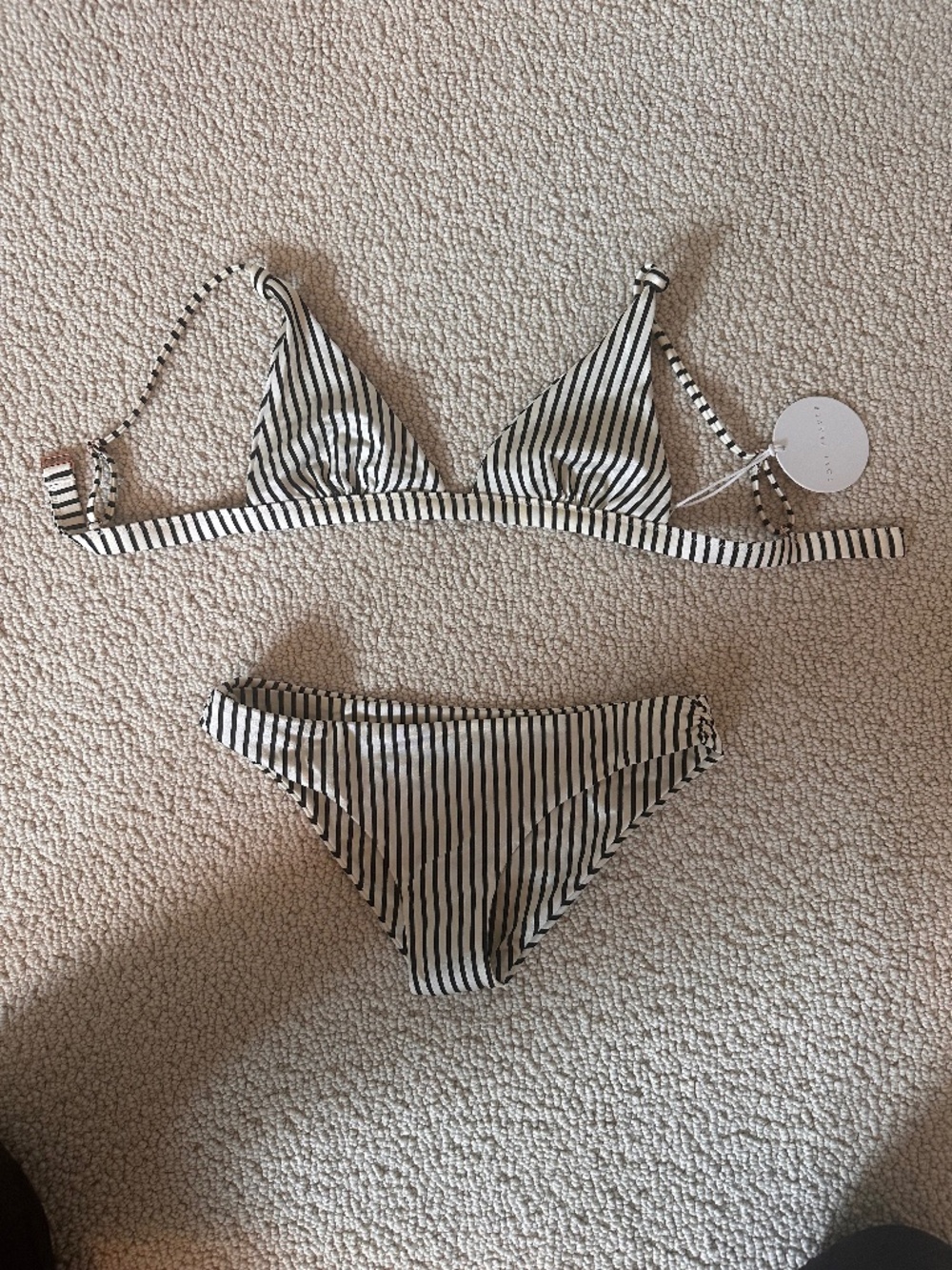 Tori Praver Striped Bikini - Size Small